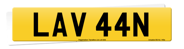 Registration number LAV 44N
